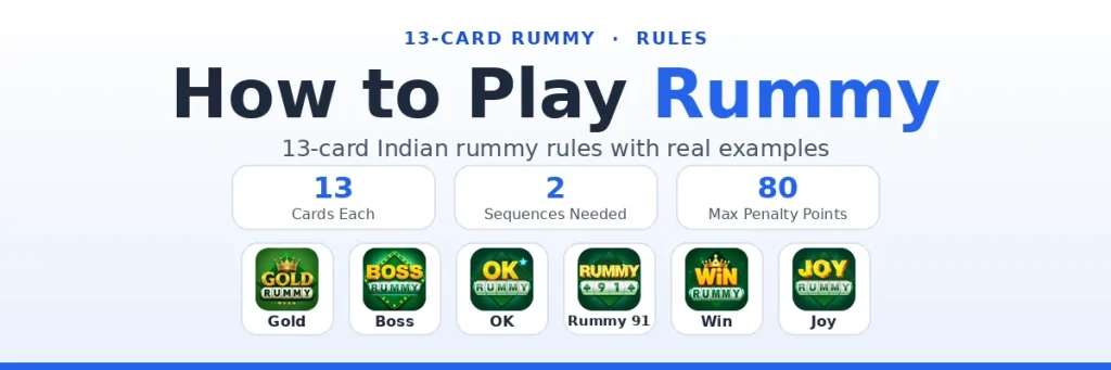 How to Play Rummy: 13-Card Indian Rummy Rules With Examples