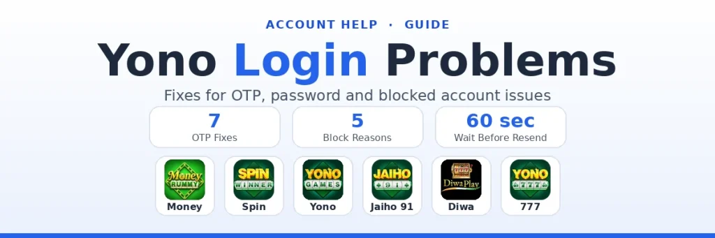 Yono Games Login Problems: OTP, Password and Blocked Account Fixes